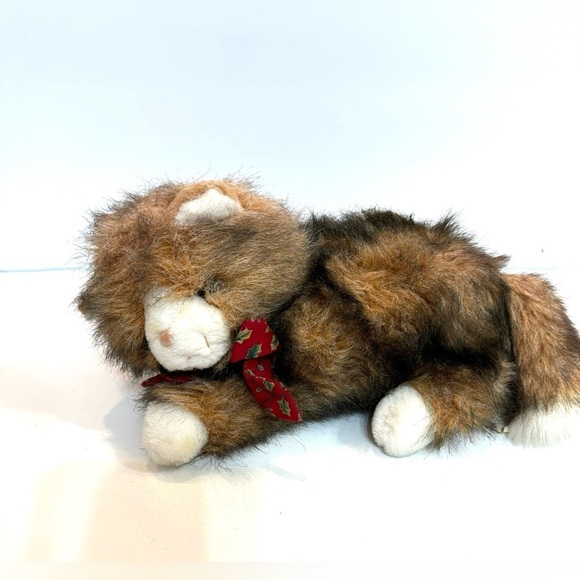 Nick & Noel Calico Cat Plush Stuffed Animal Toys R Us Commonwealth Vintage 1992 - Picture 1 of 6